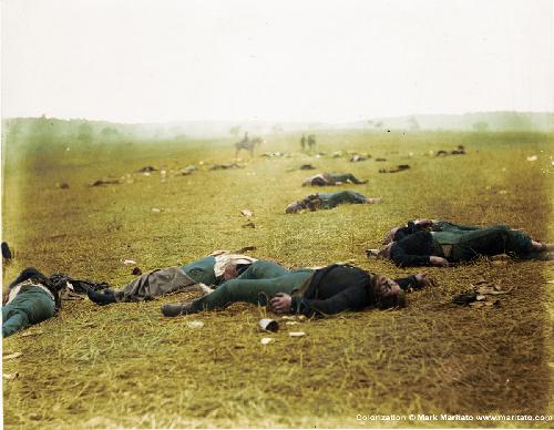 From http://civilwartalk.com/threads/colorized-photos-of-gettysburg-dead.25120/
