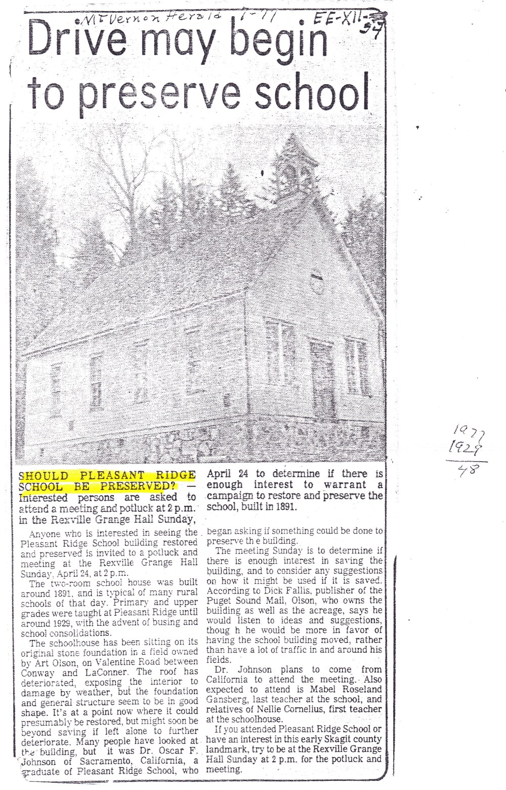 Pleasant Ridge SCHM 6