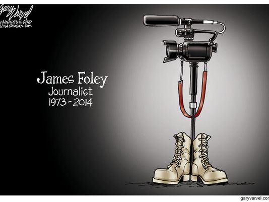 Gary Farvel, Indystar.com. Note that James Foley was formerly a reporter for the Stars and Stripes. 