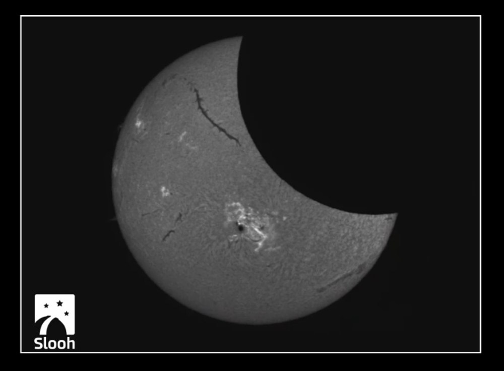 Slooh Solar Eclipse 10-24-14 1